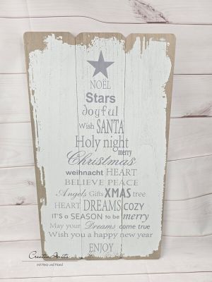 Wandbild Wandschild Holzschild Weihnachtsdeko Weihnachten